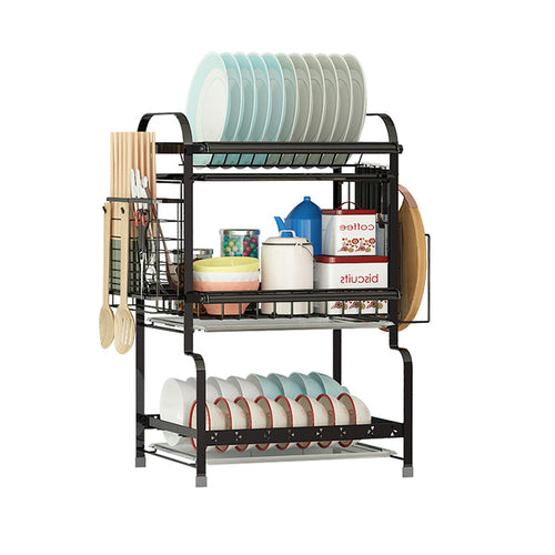 3 Layer Stainless Steel Over Sink Dish Drying Rack Storage